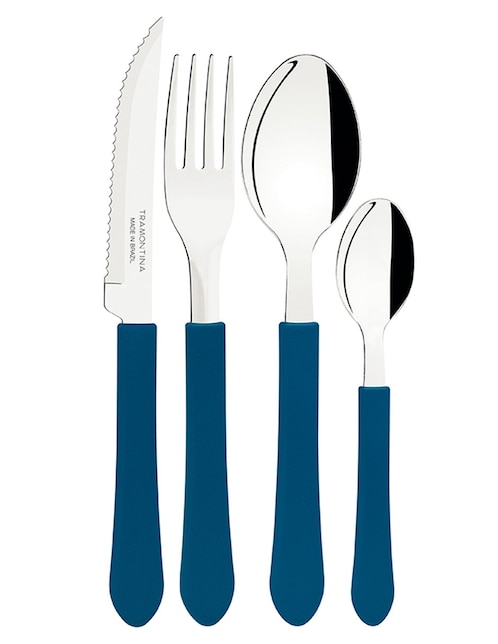 Set cubiertos Tramontina de acero inoxidable 25 piezas