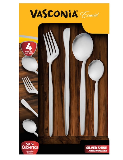 Set cubiertos de acero inoxidable 16 piezas 1