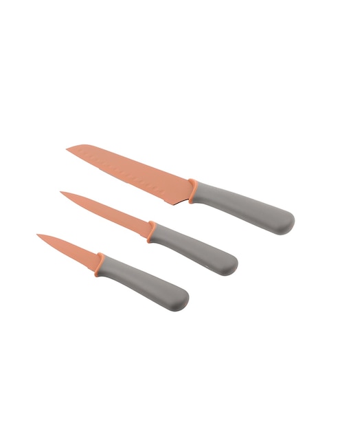Set de cuchillos utilitario Ekco ámbar 3 piezas