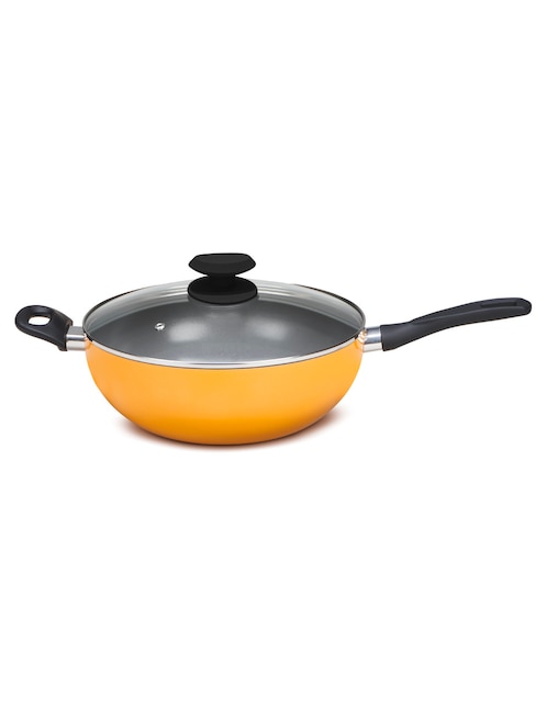 Sartén Wok con tapa de cerámica 1