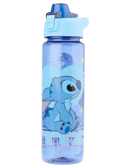 Botella de agua Siglo XXI Stitch con tapa push pull 1 L