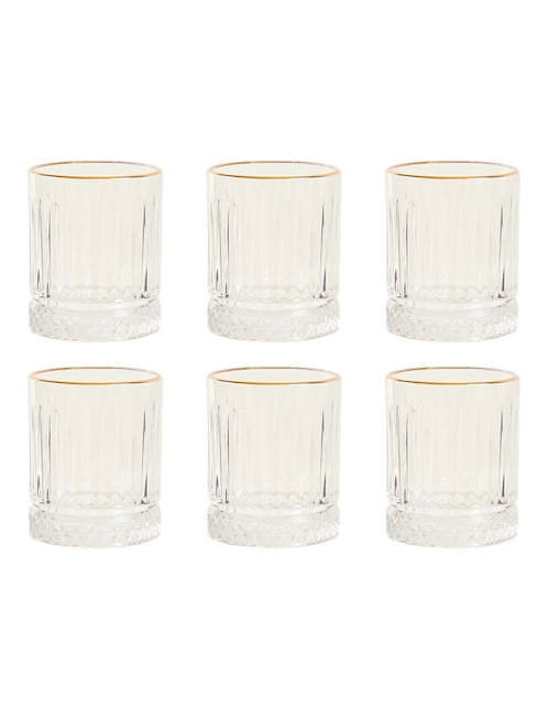 Set de vasos dof Vittori Elysa de vidrio con 6 piezas