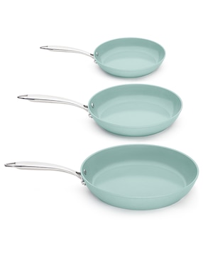 Set de sartenes Jade Cook de aluminio 3 piezas