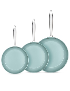 Set de sartenes Jade Cook de aluminio 3 piezas