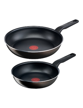 Juego Sartenes Stone Antiadherentes Tefal Zafiro Flavor Pan