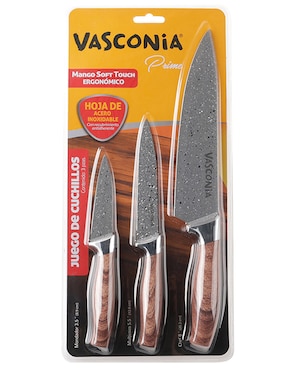 Set de cuchillos mondador Vasconia prime 3 piezas