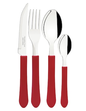 Set cubiertos Tramontina Leme de acero inoxidable 25 piezas