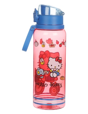 Botella De Agua Siglo XXI De Plástico Hello Kitty Con Tapa Rosca 950 Ml