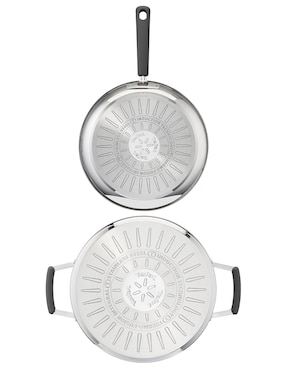 Batería de cocina T-Fal de aluminio antiadherente titanio 6 piezas