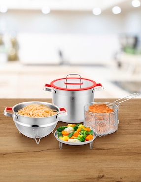 Batería de cocina Bogner de acero inoxidable 5 piezas