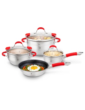 Batería de cocina Bogner de acero inoxidable 7 piezas