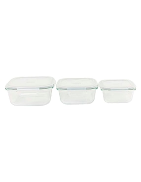 Set de recipientes Homage vidrio