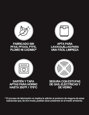 Batería de cocina Farberware de aluminio antiadherente cerámica 7 piezas