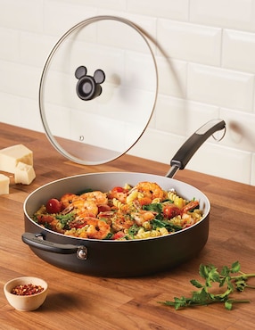 Sartén con tapa Farberware Mickey Mouse de aluminio
