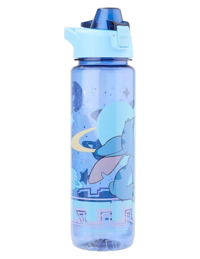 Botella de agua Siglo XXI Stitch con tapa push pull 1 L