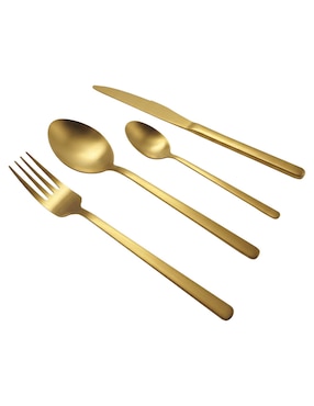 Set de cubiertos Enola G Mesa de acero inoxidable 4 piezas