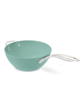 Batería de cocina Jade Cook de acero inoxidable antiadherente cerámica 10 piezas
