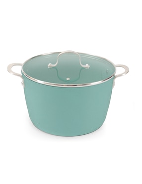 Batería de cocina Jade Cook de acero inoxidable antiadherente cerámica 10 piezas