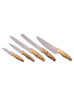 Batería de cocina Jade Cook de acero inoxidable antiadherente cerámica 10 piezas
