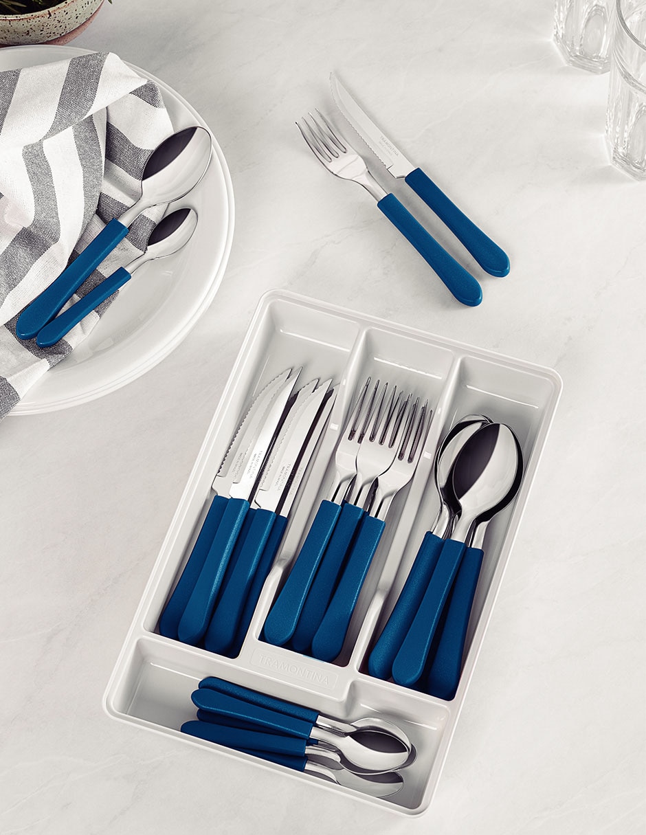 Set cubiertos de acero inoxidable 25 piezas 5