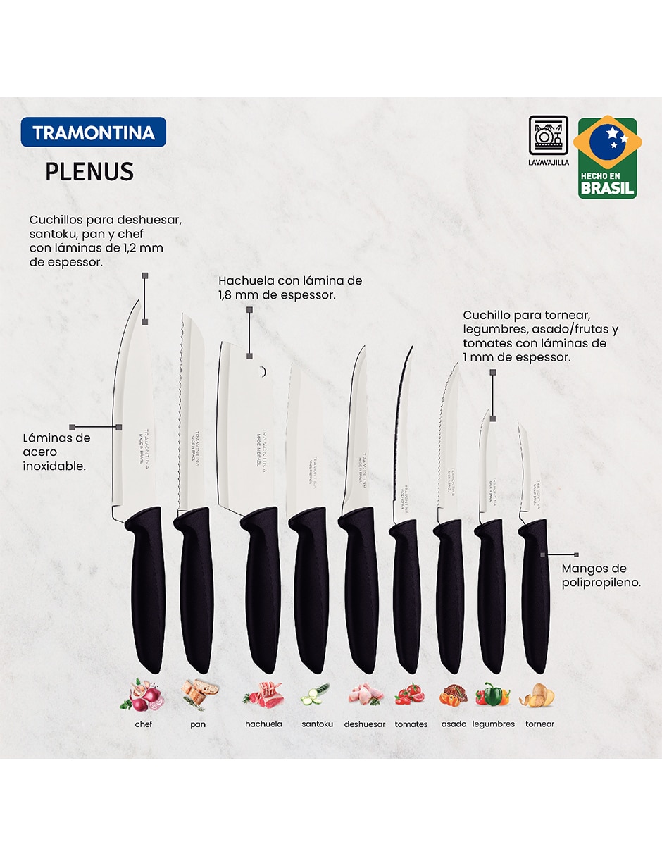 Set de cuchillos plenus 9 piezas 3