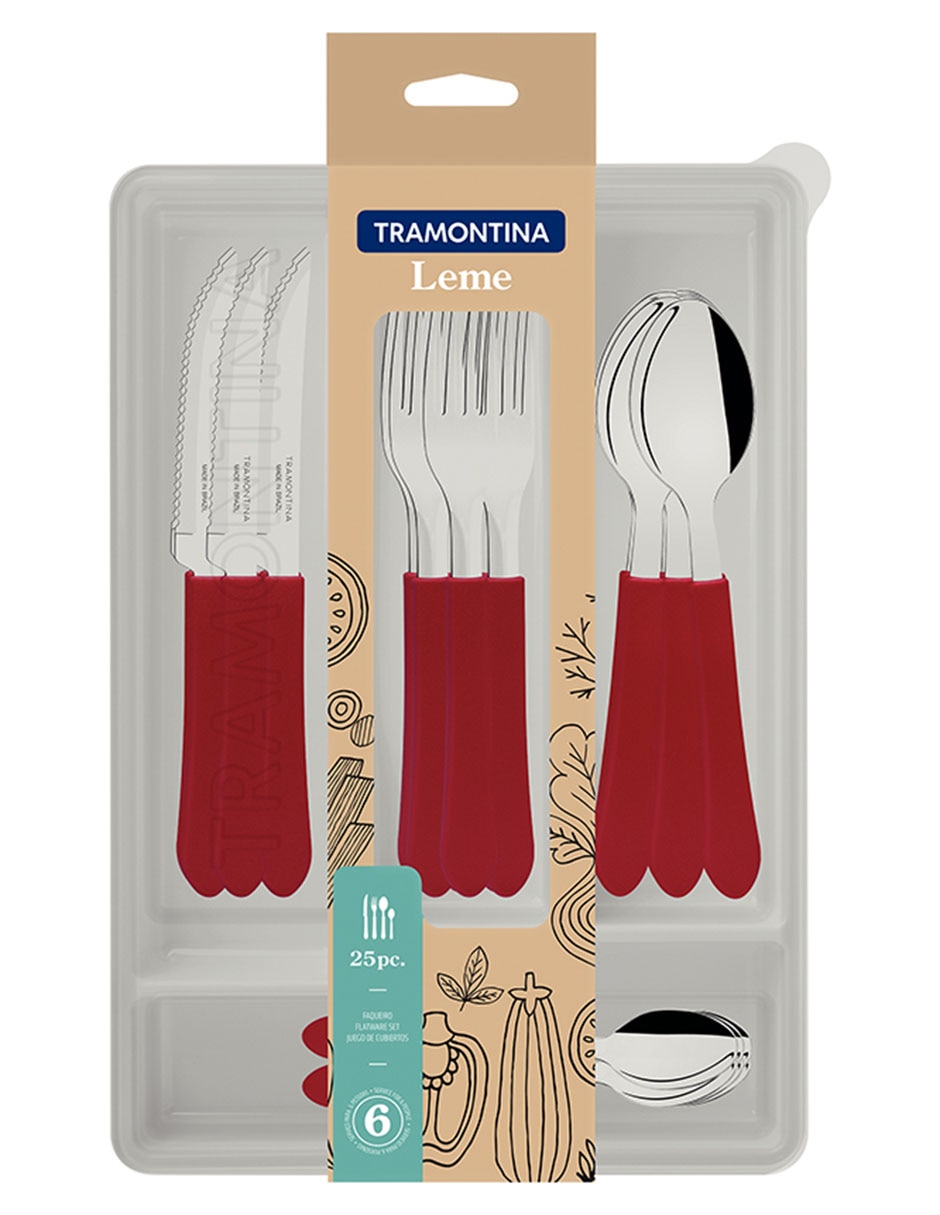 Set cubiertos Leme de acero inoxidable 25 piezas 4