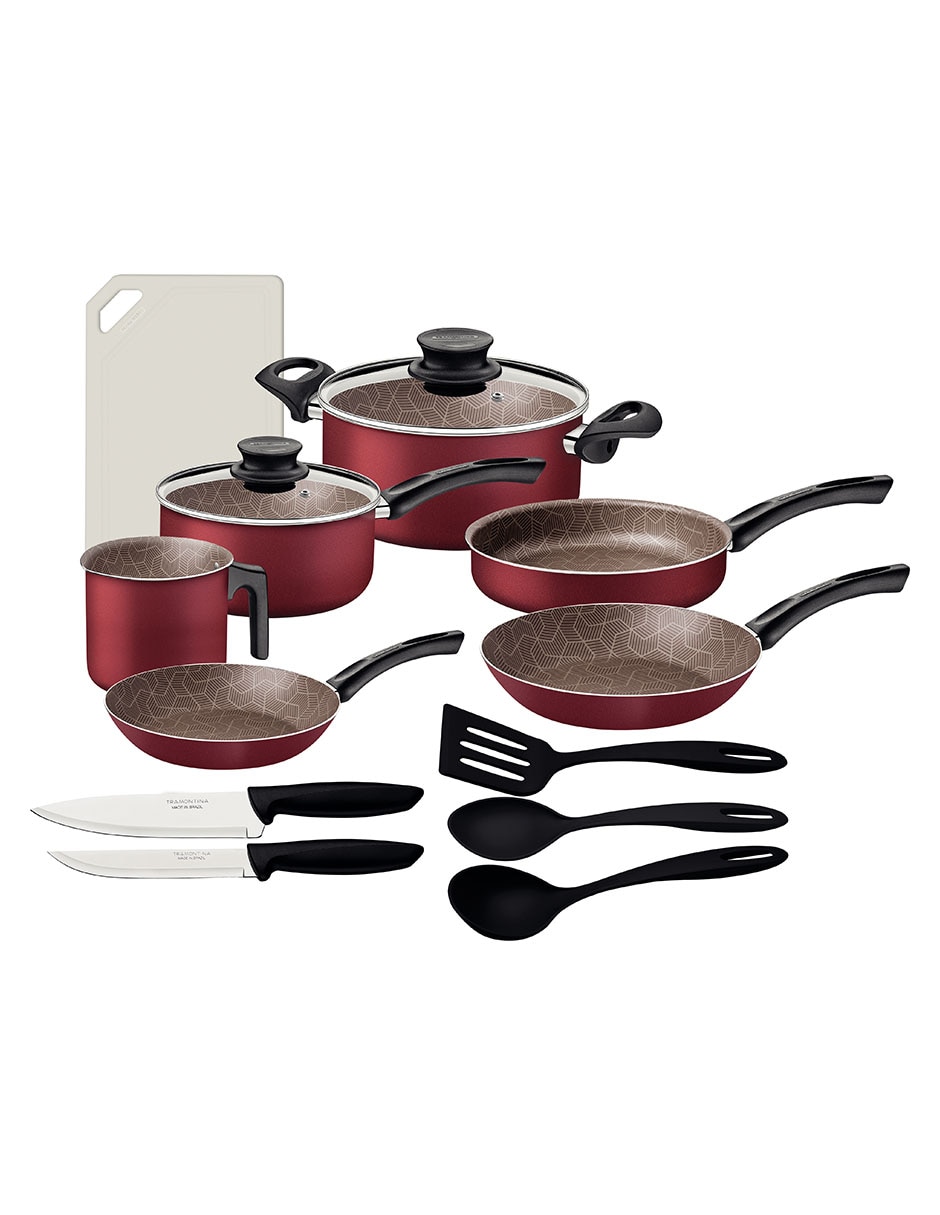 Batería de cocina París de aluminio antiadherente sin PFOA 14 piezas Batería de cocina París de aluminio antiadherente sin PFOA 14 piezas