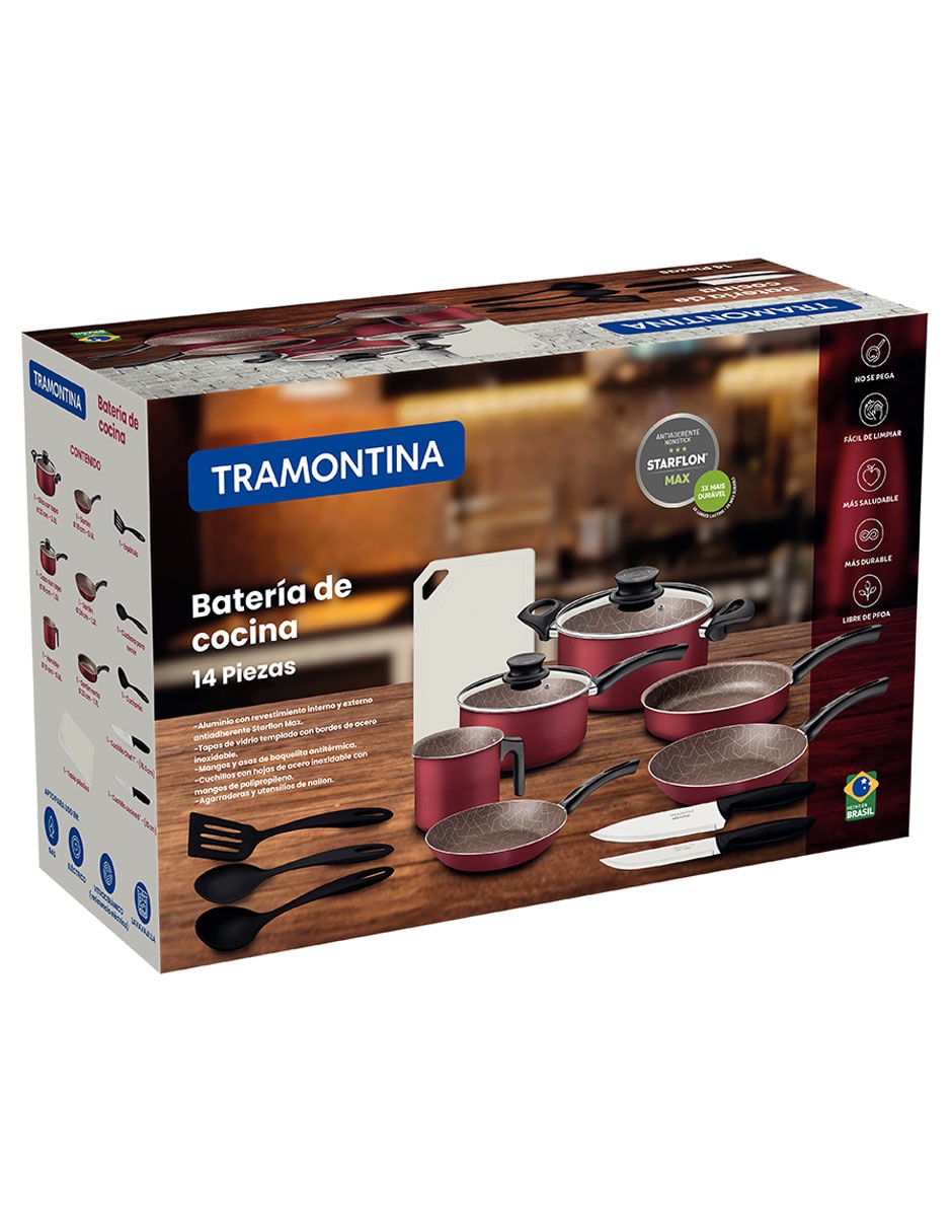 Batería de cocina París de aluminio antiadherente sin PFOA 14 piezas 7