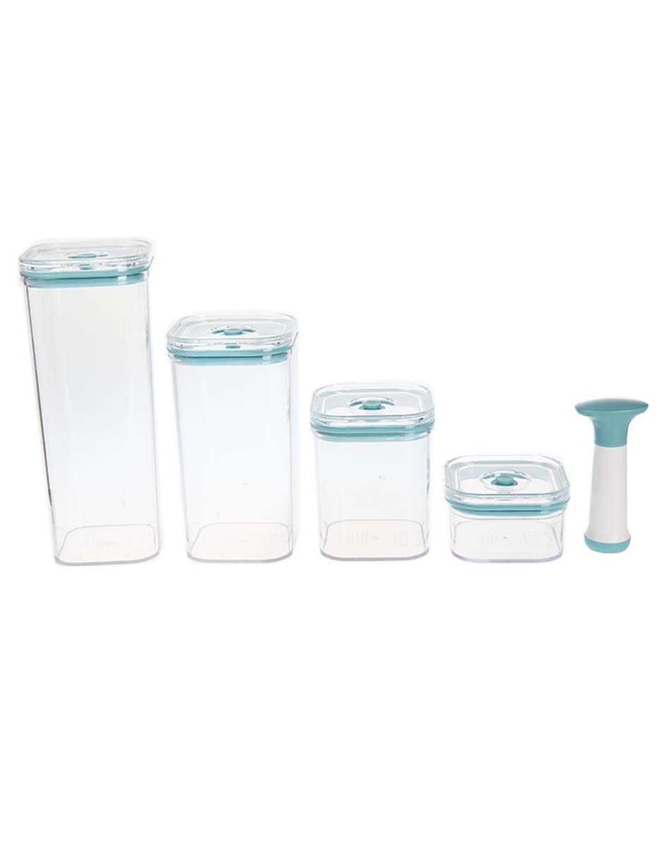 Set contenedores de plástico 5 piezas