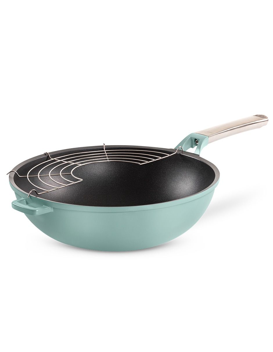 Sartén Wok de aluminio anodizado Sartén Wok de aluminio anodizado