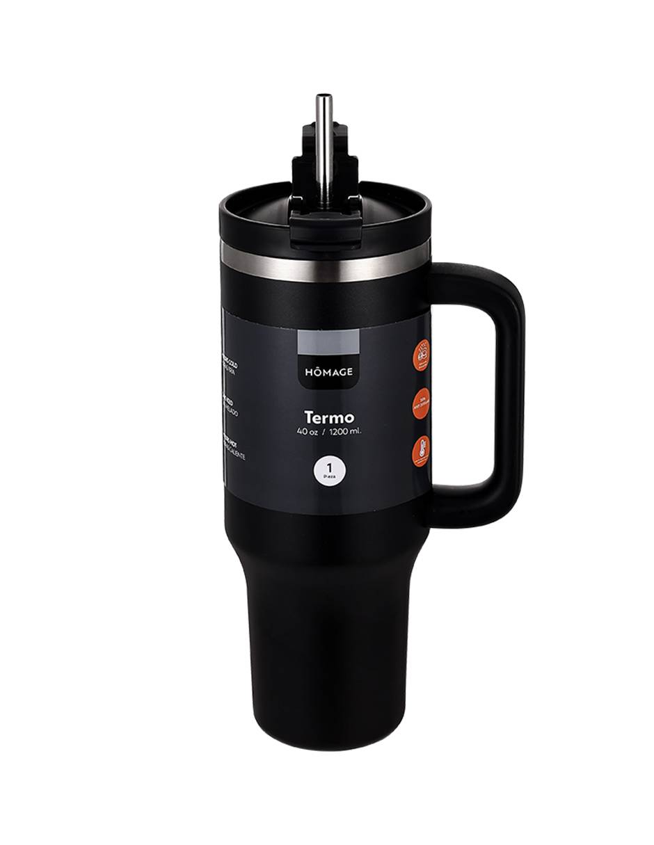 Termo de acero inoxidable con tapa a presión 1200 ml 3