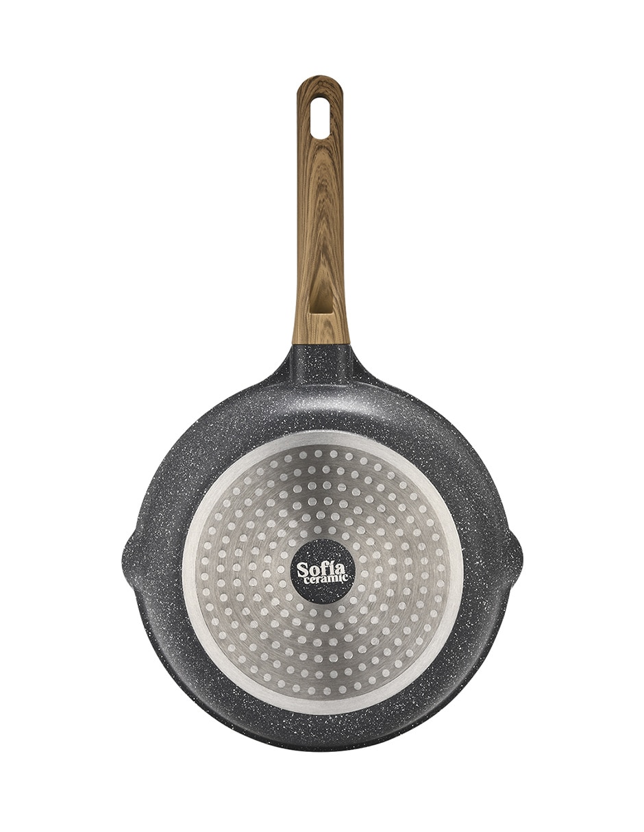 Batería de cocina de cerámica antiadherente cerámica 12 piezas 6