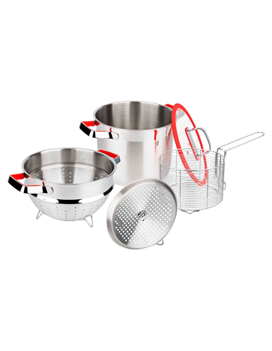 Batería de cocina de acero inoxidable 5 piezas 2