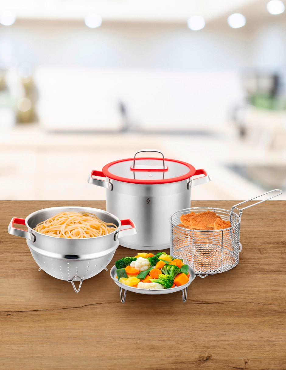 Batería de cocina de acero inoxidable 5 piezas 8