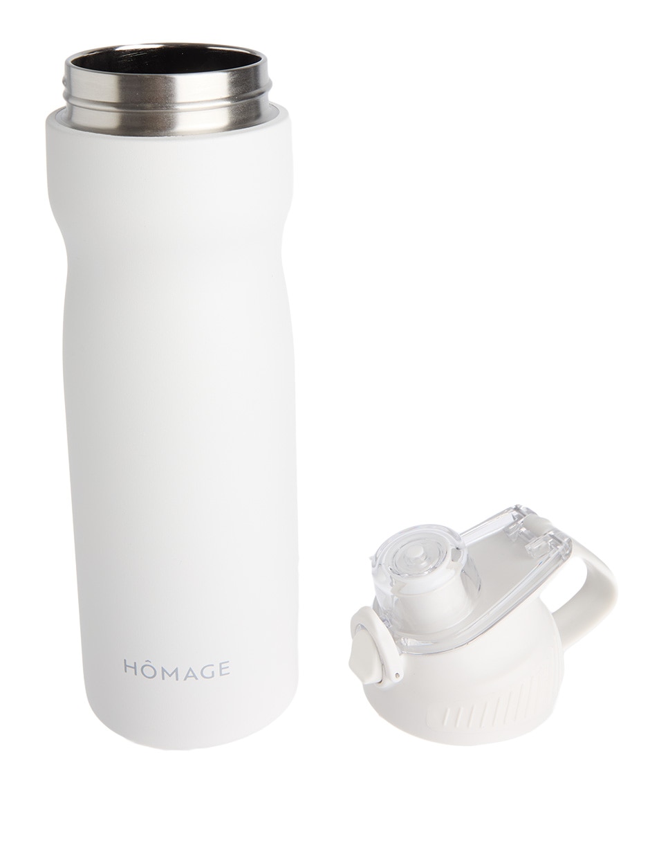 Termo de acero inoxidable con tapa flip top 600 ml 2