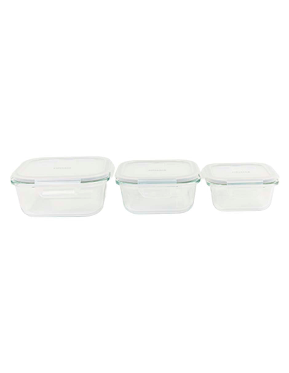 Set de recipientes vidrio Set de recipientes vidrio