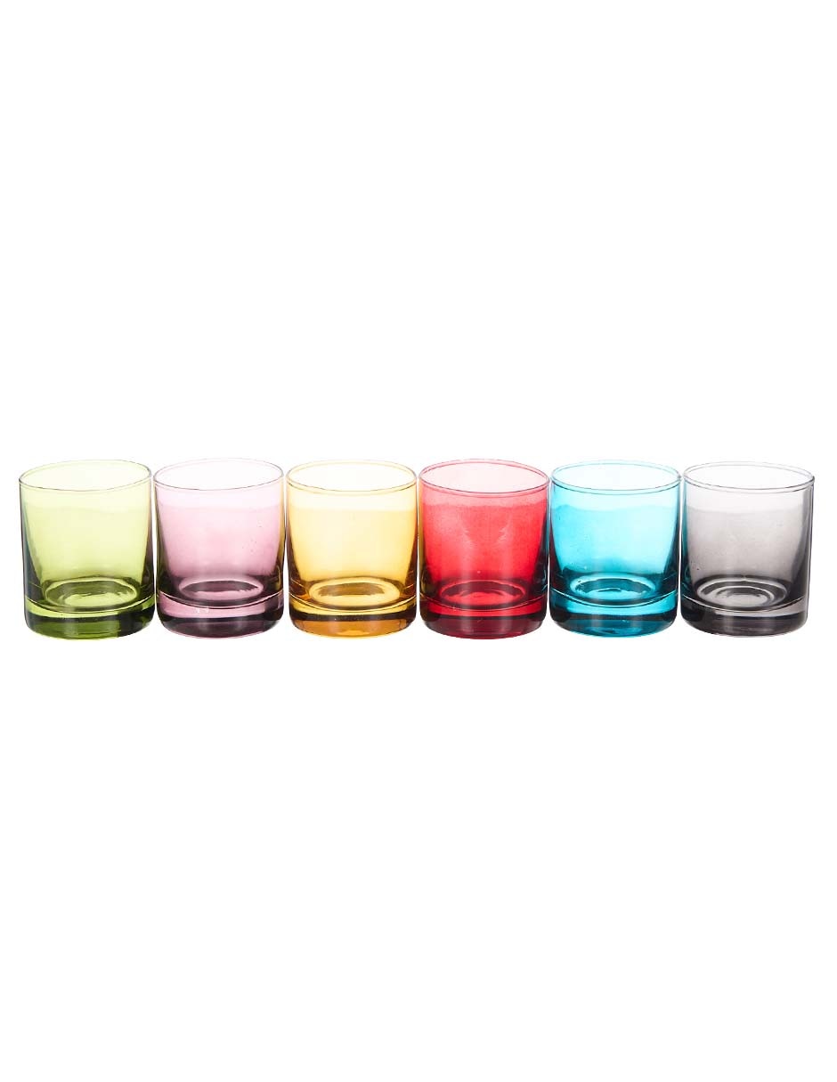 Set de vasos tequileros de vidrio con 6 piezas Set de vasos tequileros de vidrio con 6 piezas