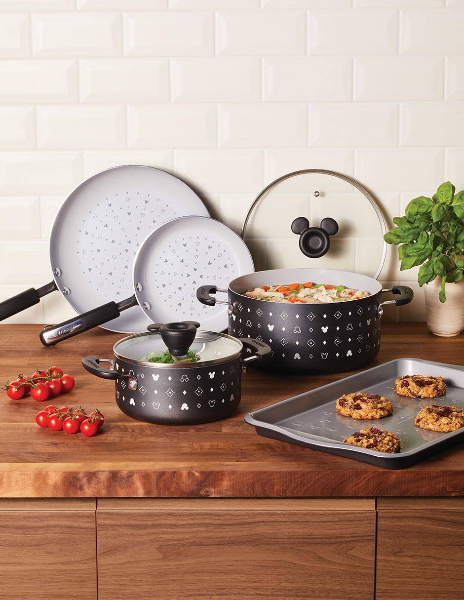 Batería de cocina de aluminio antiadherente cerámica 7 piezas 8