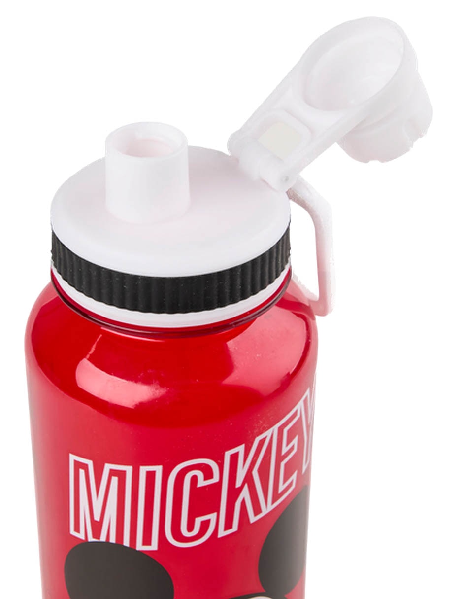 Botella de agua de plástico Mickey Mouse con tapa rosca 946 ml 3
