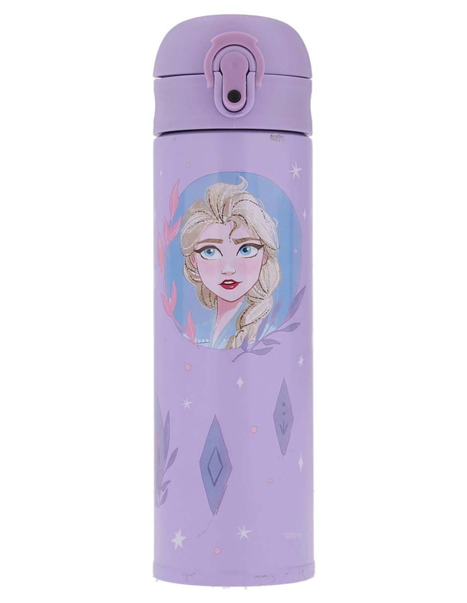 Termo de acero inoxidable Frozen con tapa push pull 400 ml Termo de acero inoxidable Frozen con tapa push pull 400 ml