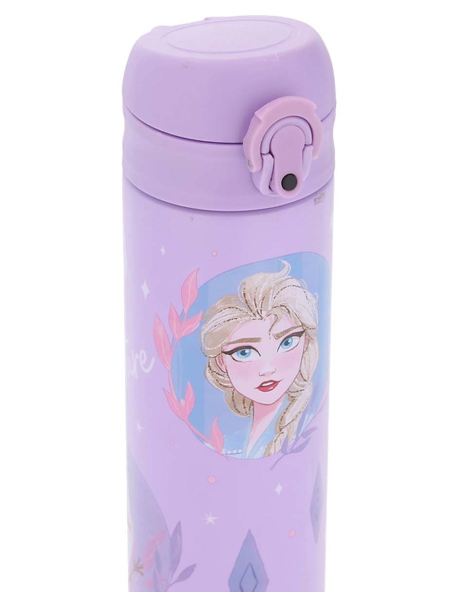 Termo de acero inoxidable Frozen con tapa push pull 400 ml 3