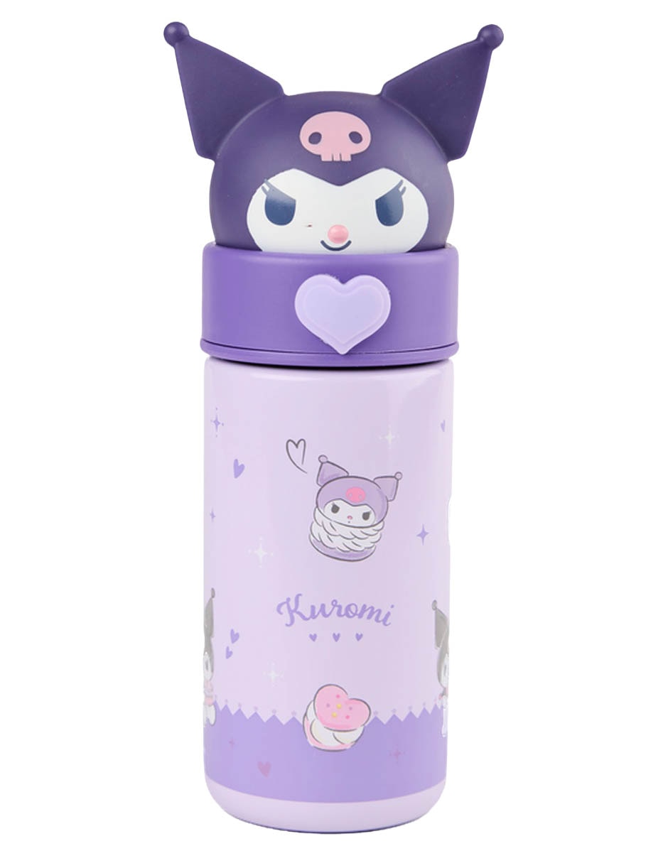 Termo de acero inoxidable Kuromi con tapa rosca 350 ml Termo de acero inoxidable Kuromi con tapa rosca 350 ml