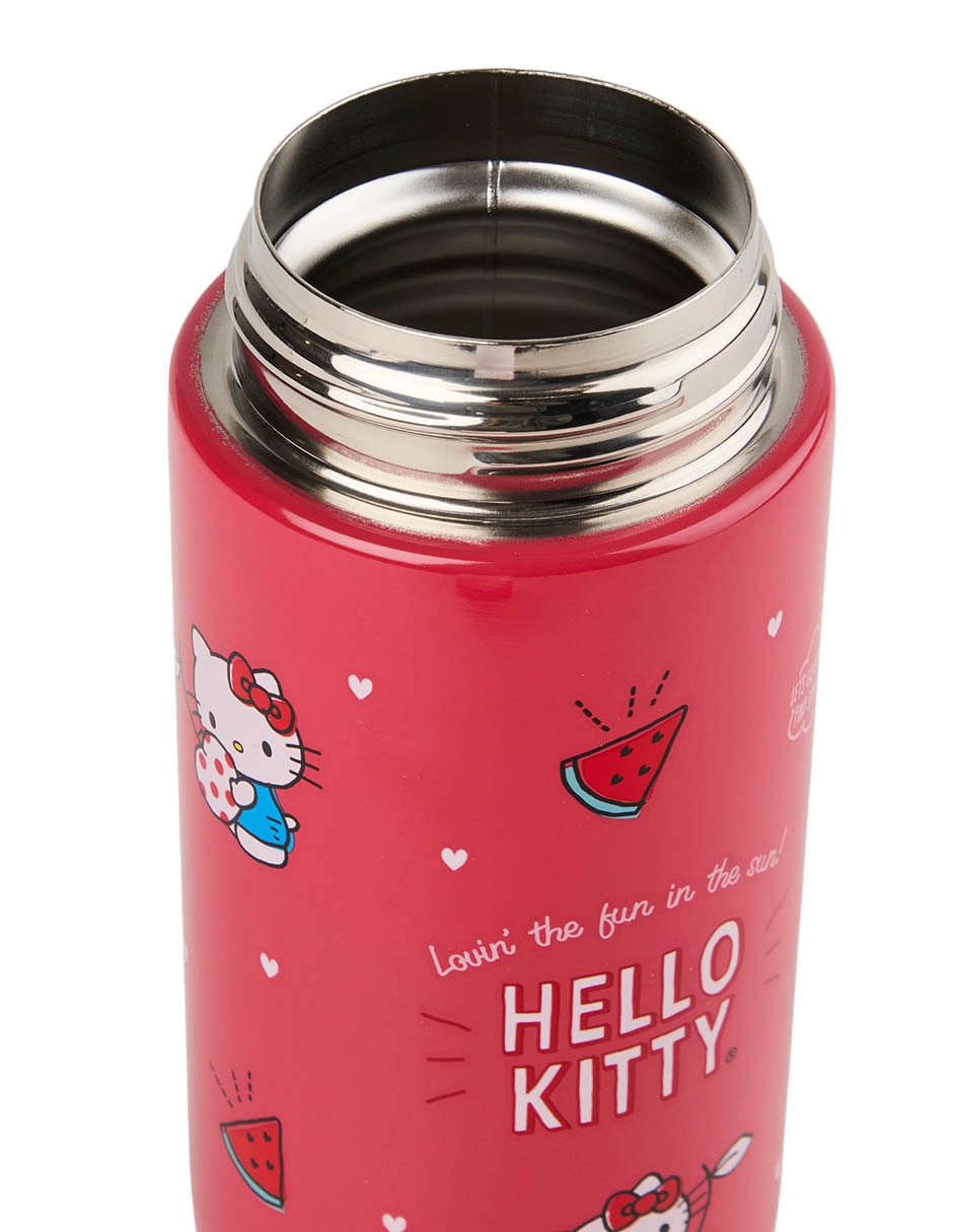 Termo de acero inoxidable Hello Kitty con tapa rosca 350 ml 3