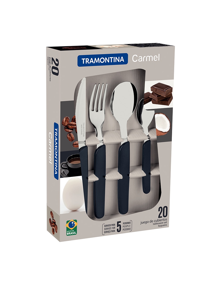 Set cubiertos carmel de acero inoxidable 20 piezas 2