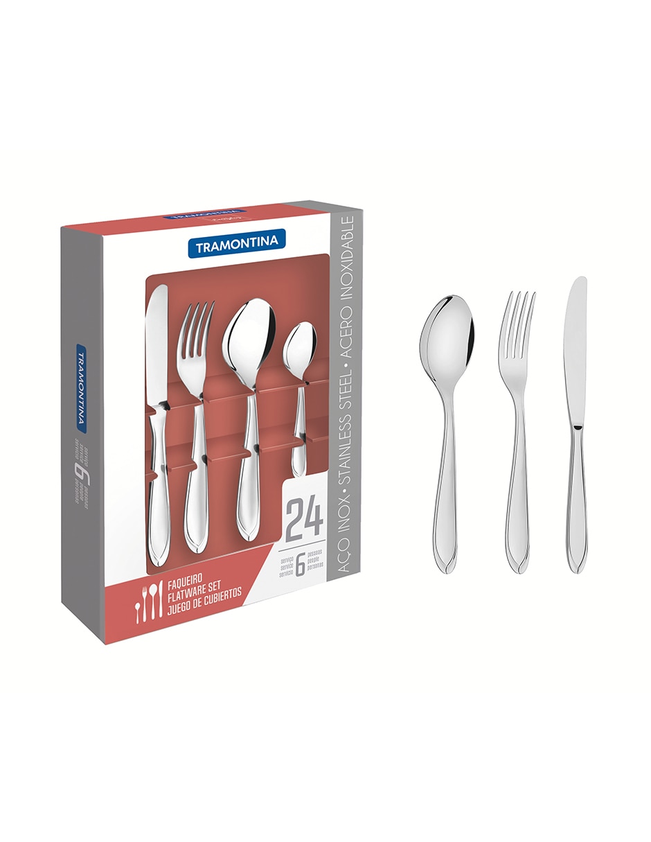 Set de cubiertos Laguna de acero inoxidable 24 piezas 2