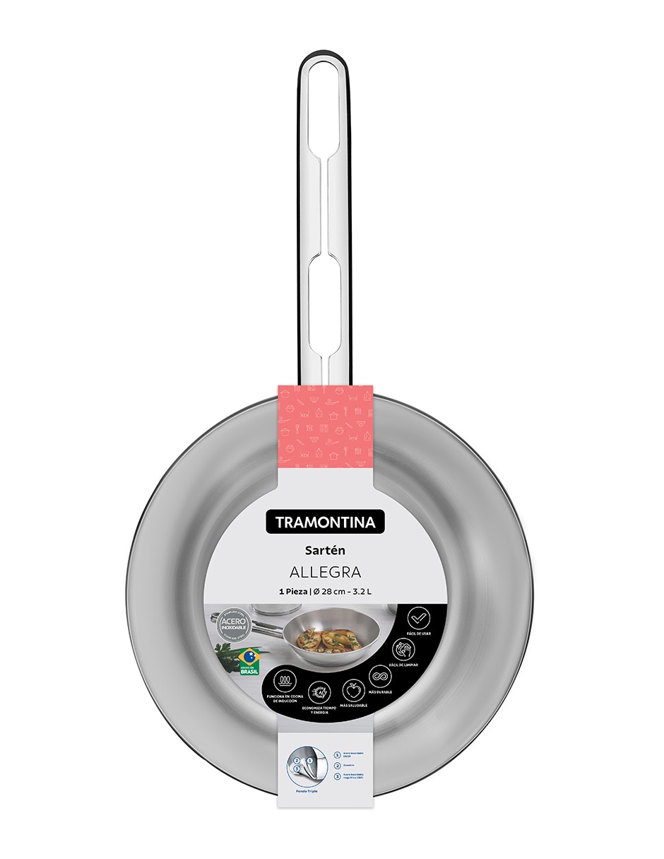 Sartén ALLEGRA de acero inoxidable 3