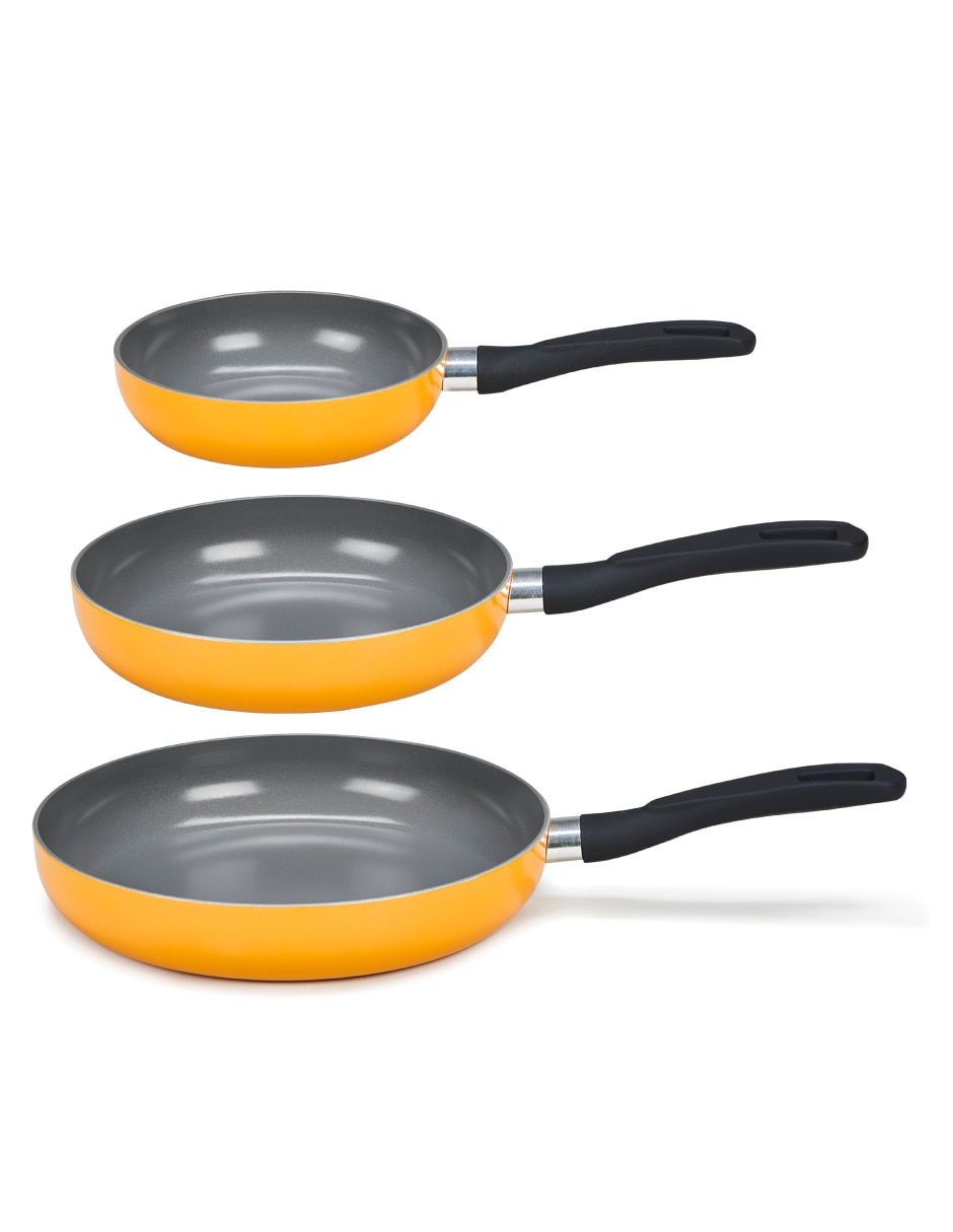 Set de sartenes de aluminio 3 piezas 1