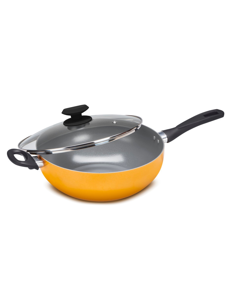 Sartén Wok con tapa de cerámica 2