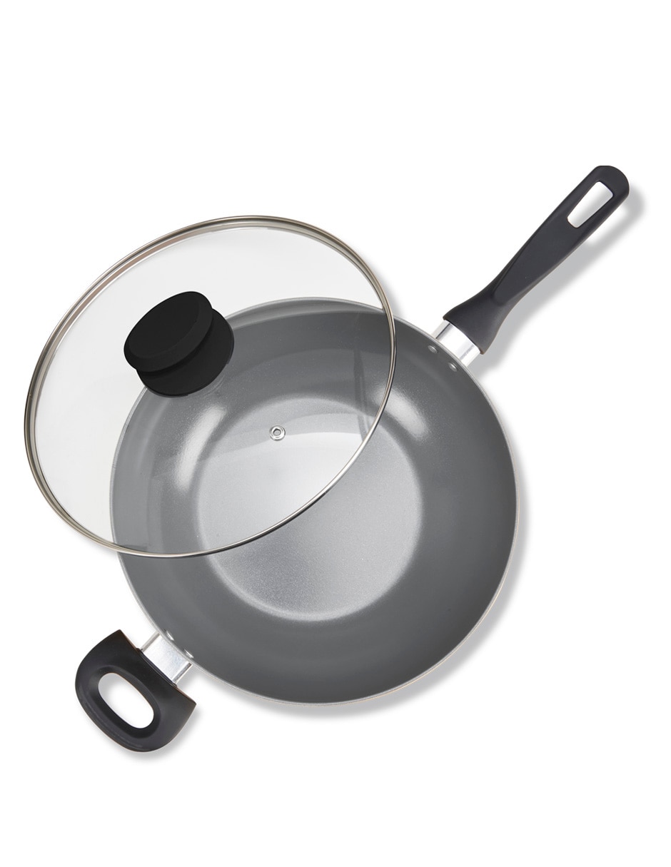 Sartén Wok con tapa de cerámica 3