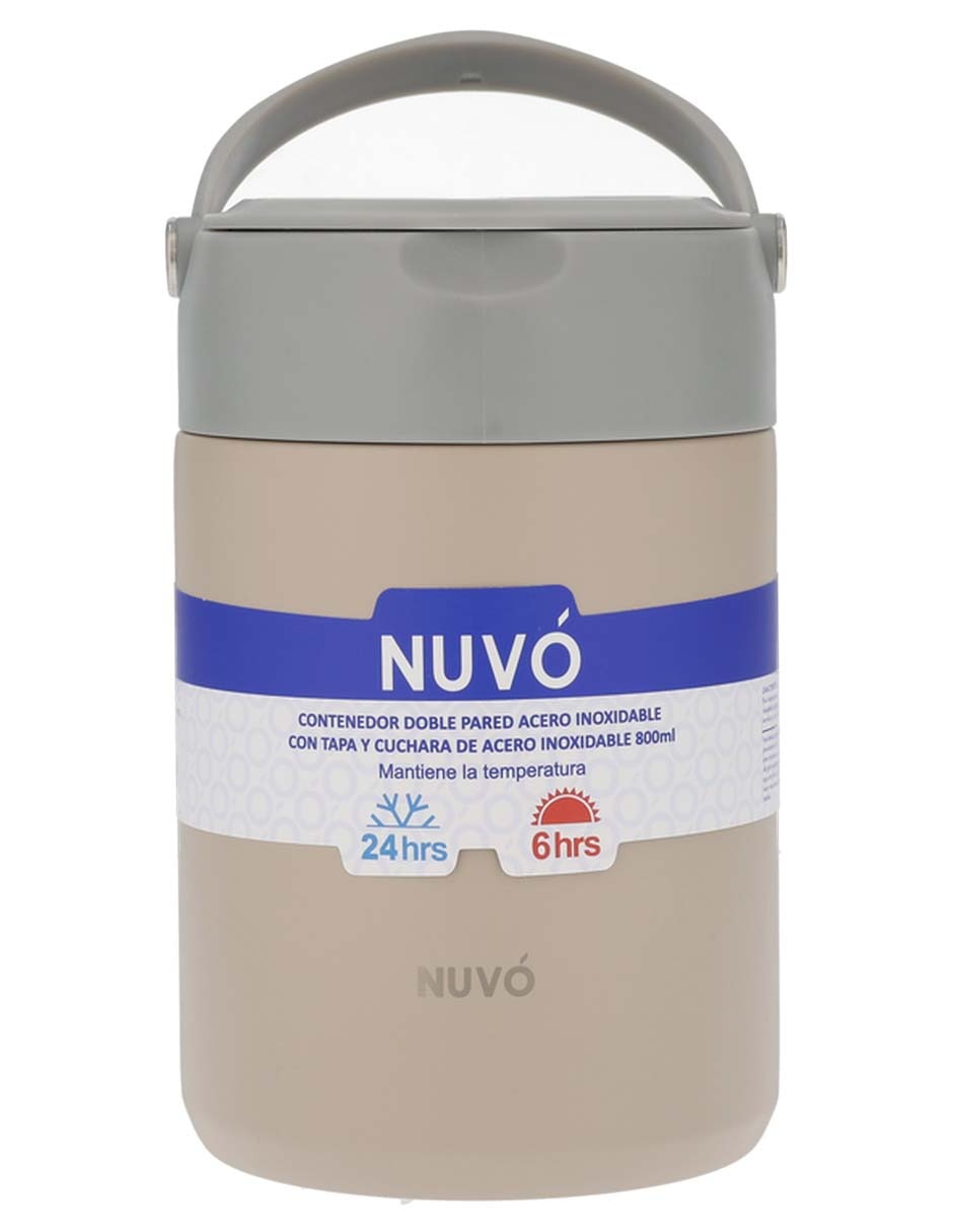 Cantimplora de acero inoxidable con tapa rosca 800 ml 6